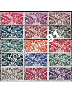 Grande série coloniale 1946, Victoire, timbres des colonies françaises