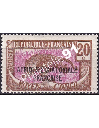 Moyen-Congo, n° 95 charnière, timbres des colonies françaises