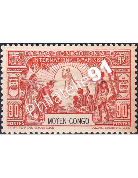 Moyen-Congo, n° 111, timbres des colonies françaises