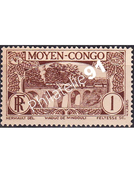 Moyen-Congo, n° 113 charnière, timbres des colonies françaises
