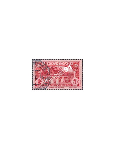 Moyen-Congo, n° 119 oblitéré, timbres des colonies françaises