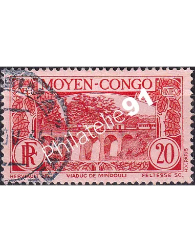 Moyen-Congo, n° 119 oblitéré, timbres des colonies françaises