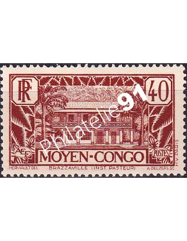 Moyen-Congo, n° 122 charnière, timbres des colonies françaises