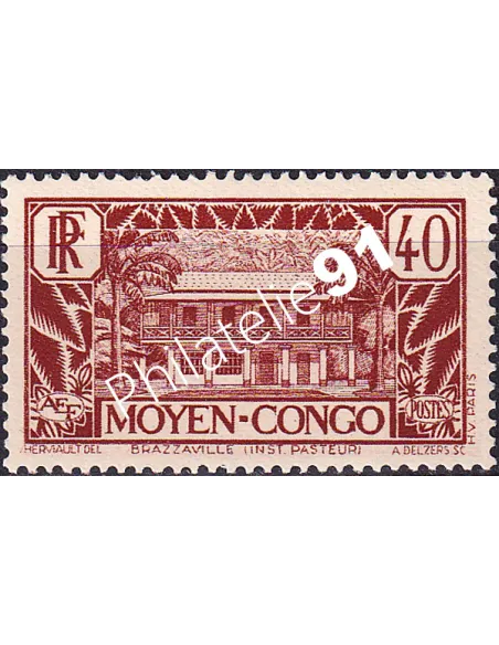Moyen-Congo, n° 122 charnière, timbres des colonies françaises