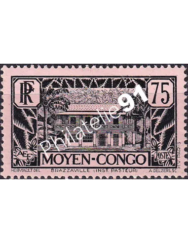 Moyen-Congo, n° 126 charnière, timbres des colonies françaises