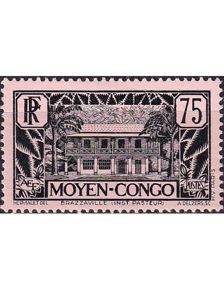 Moyen-Congo, n° 126 charnière, timbres des colonies françaises