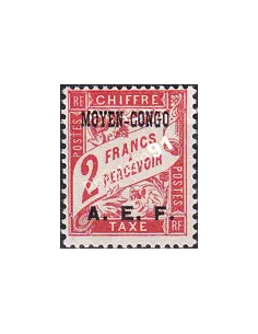 Moyen-Congo, Timbre-Taxe n° 10 charnière, timbres colonies françaises