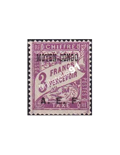 Moyen-Congo, Timbre-Taxe n° 11 charnière, timbres colonies françaises
