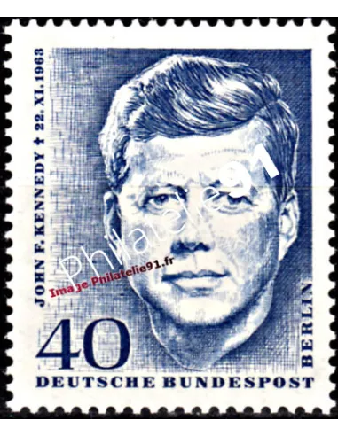 Timbre de BERLIN - n°  218 - Kennedy