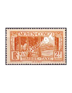 Moyen-Congo, Timbre-Taxe n° 32 charnière, timbres colonies françaises