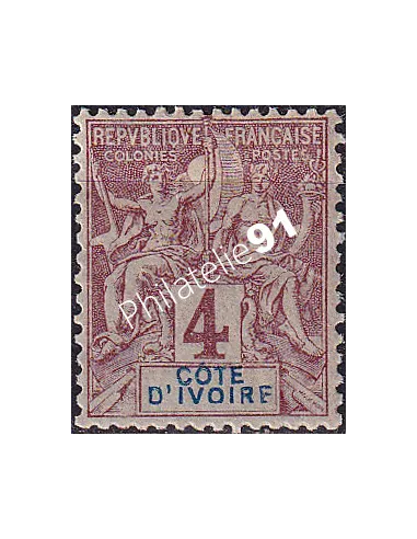 Cote d'Ivoire, n° 3 charnière, Timbres colonies françaises