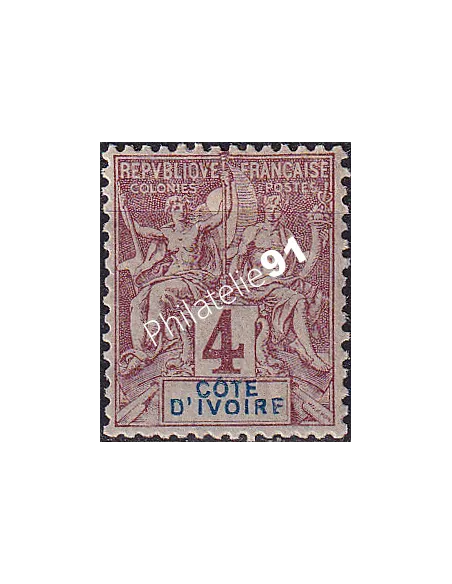 Cote d'Ivoire, n° 3 charnière, Timbres colonies françaises