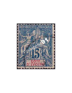 Cote d'Ivoire, n° 6 oblitéré, Timbres colonies françaises