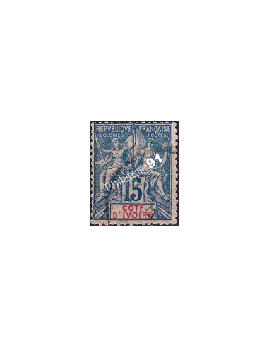 Cote d'Ivoire, n° 6 oblitéré, Timbres colonies françaises