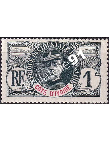Cote d'Ivoire, n° 21 charnière, Timbres colonies françaises