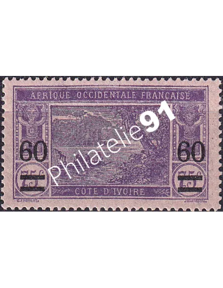Cote d'Ivoire, n° 59 charnière, Timbres colonies françaises
