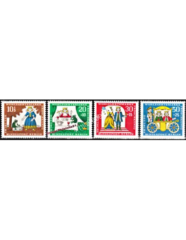 Timbres de BERLIN - n°  262 à 265 - BienfaisanceThématique Contes
