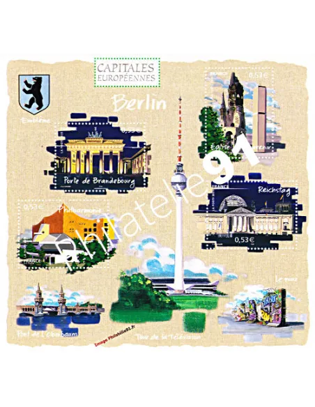 Timbres de France. Bloc n° 88 - Capitales européennes - Berlin