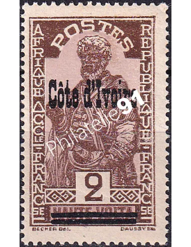 Cote d'Ivoire, n° 88, Timbres colonies françaises