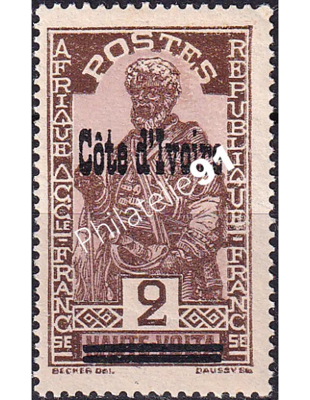 Cote d'Ivoire, n° 88, Timbres colonies françaises