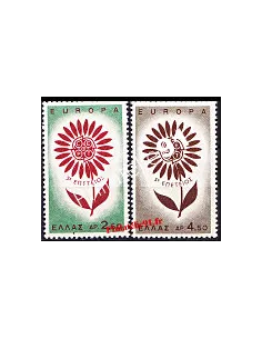 Timbres de GRECE n° 835 à 836 - EUROPA 1964