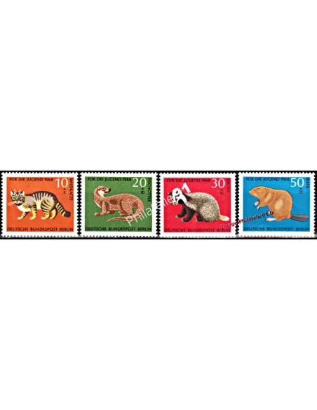 Timbre de BERLIN - n°  291 à 294 - Thématique: Animaux Sauvages