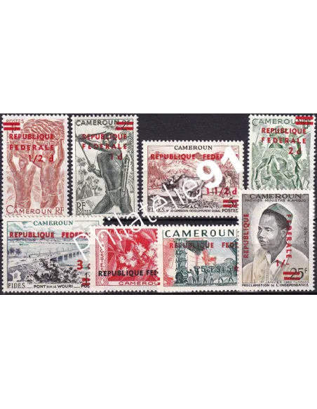 Cameroun, n° 320 à 327, collection timbres Colonies françaises