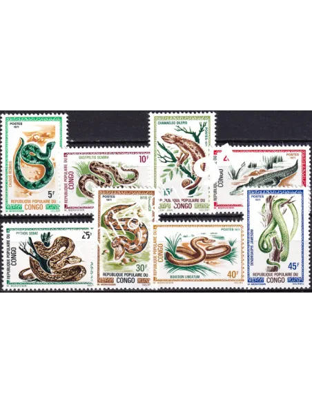 Congo, n° 289 à 296, collection timbres Colonies françaises