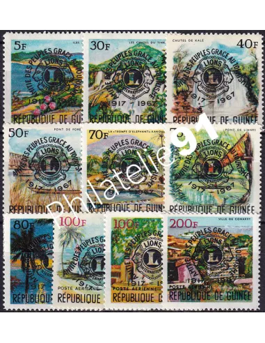 Guinée, n° 333 à 339 + PA 78 à 80, collection timbres Colonies
