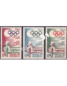 Maroc, n° 476 à 478, collection timbres Colonies françaises