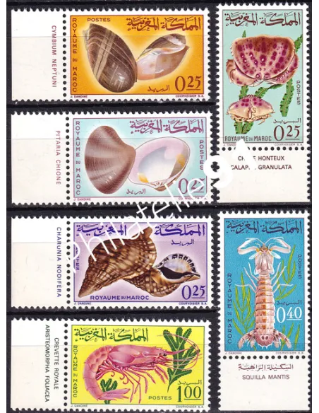 Maroc, n° 488 à 493, collection timbres Colonies françaises