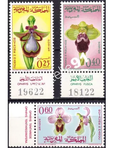 Maroc, n° 494 à 496, collection timbres Colonies françaises