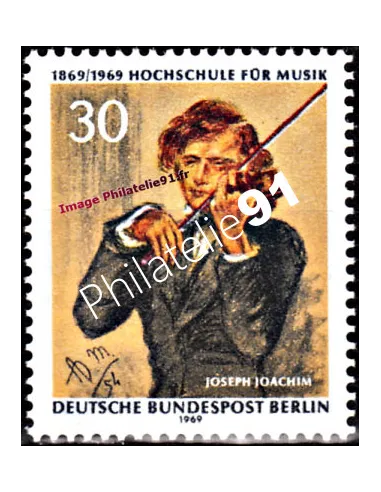 Timbre de BERLIN n° 322 - Musique