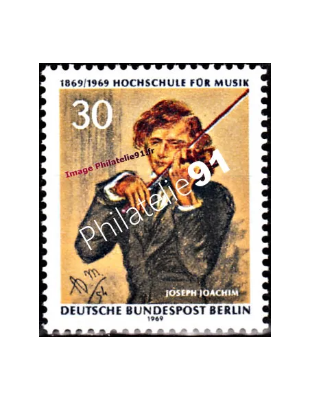 Timbre de BERLIN n° 322 - Musique