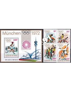 Sénégal, n° 368 à 371 + BF n° 10, collection timbres Colonies