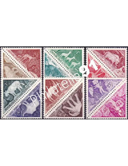 Tchad, Timbres-Taxe n° 23 à 34, collection timbres Colonies françaises