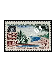 NOUVELLE CALEDONIE n° 339, Année internationale du tourisme, timbres dom tom