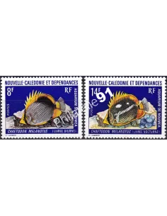 NOUVELLE CALEDONIE, n° 387 à 388 charnière, timbres dom tom
