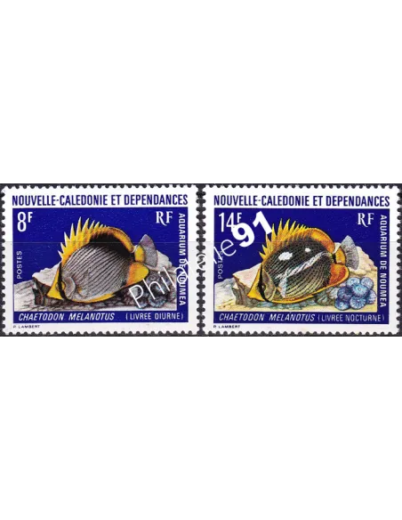 NOUVELLE CALEDONIE, n° 387 à 388 charnière, timbres dom tom