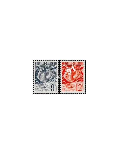 NOUVELLE CALEDONIE, n° 634 à 635, collection timbres Dom-Tom