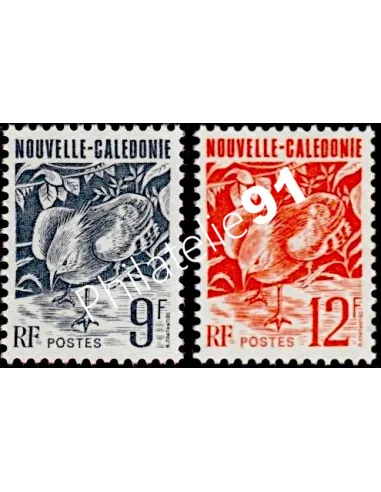 NOUVELLE CALEDONIE, n° 634 à 635, collection timbres Dom-Tom
