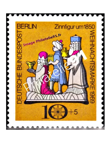 Timbre de BERLIN - n°  327 - Noel, Collection timbres Europe