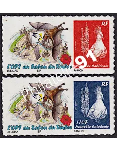 Nouvelle-Calédonie, n° 1102 à 1103, Timbres perso, timbres Dom-Tom