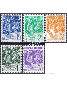 NOUVELLE CALEDONIE, n° 602 à 606, collection timbres Dom-Tom