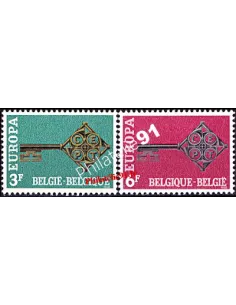 BELGIQUE - n° 1452 à 1453 - EUROPA 1968