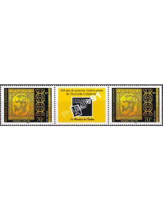 NOUVELLE CALEDONIE, n° 799, Paire avec vignette, timbres Dom-Tom