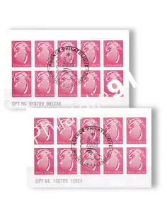 Nouvelle-Calédonie, Carnets n° C1072 et 1072-2, Timbres Dom-Tom