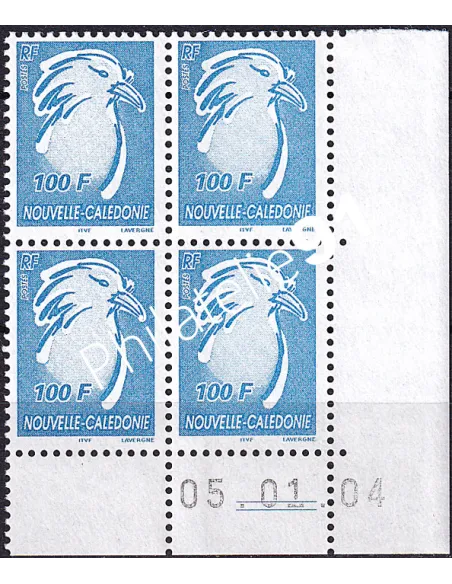 Nelle-Calédonie, Coin daté sur timbre n° 911 (2004), timbres Dom-Tom