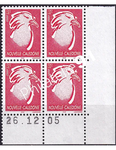 Nelle-Calédonie, Coin daté sur timbre n° 888 (2005), timbres Dom-Tom