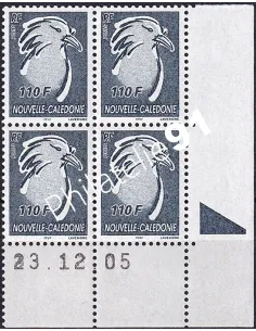 Nelle-Calédonie, Coin daté sur timbre n° 968 (2005), timbres Dom-Tom